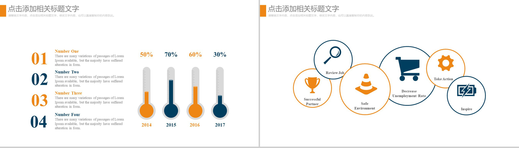 橙色动态大学生职业生涯规划工作规划PPT模板-12