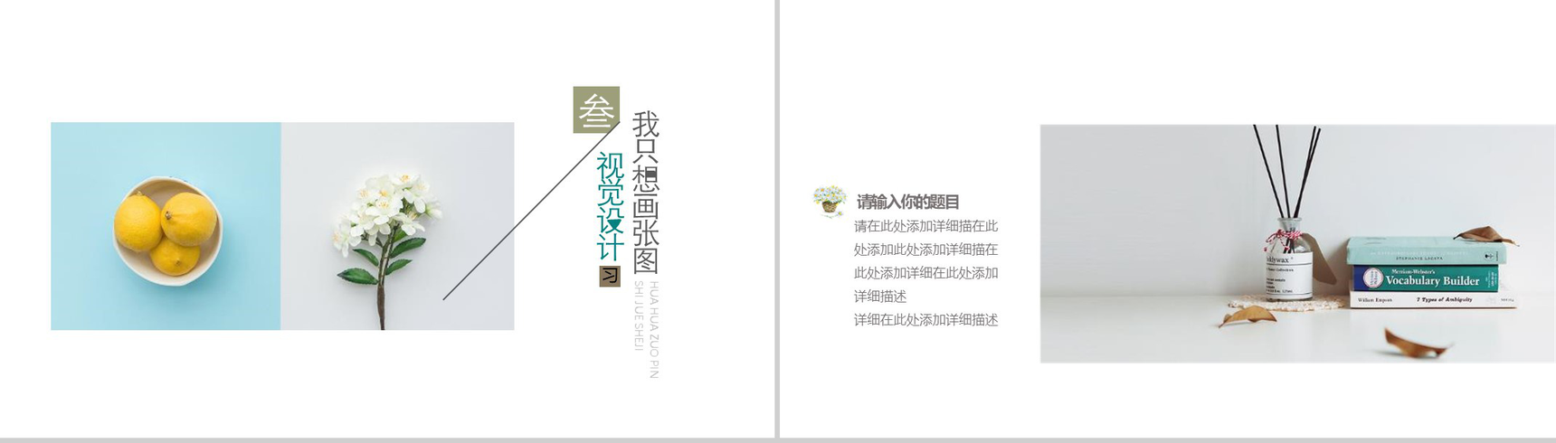 某某艺术学院个人作品展示作品集PPT模板-7
