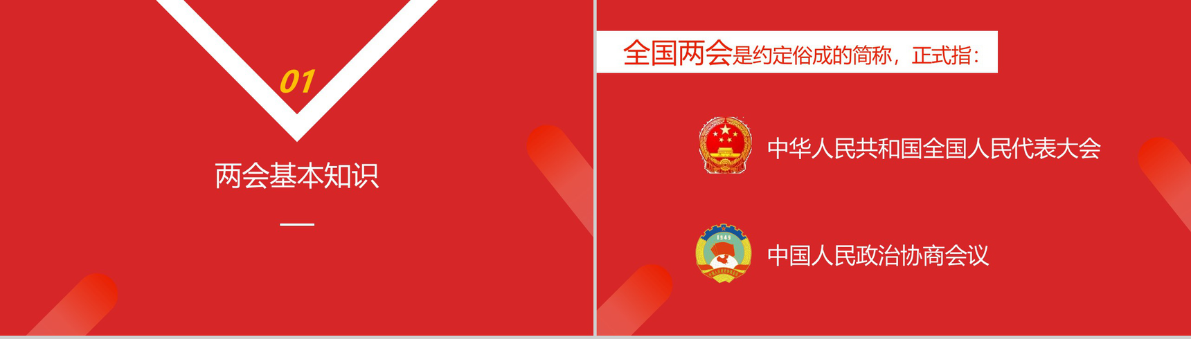 全国两会政府工作报告关注民生PPT模板-3