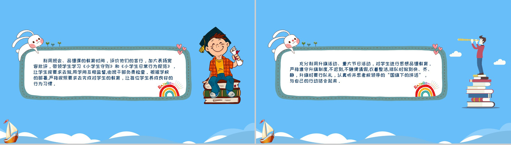 小学六年级班主任工作总结(计划)通用PPT模板-4