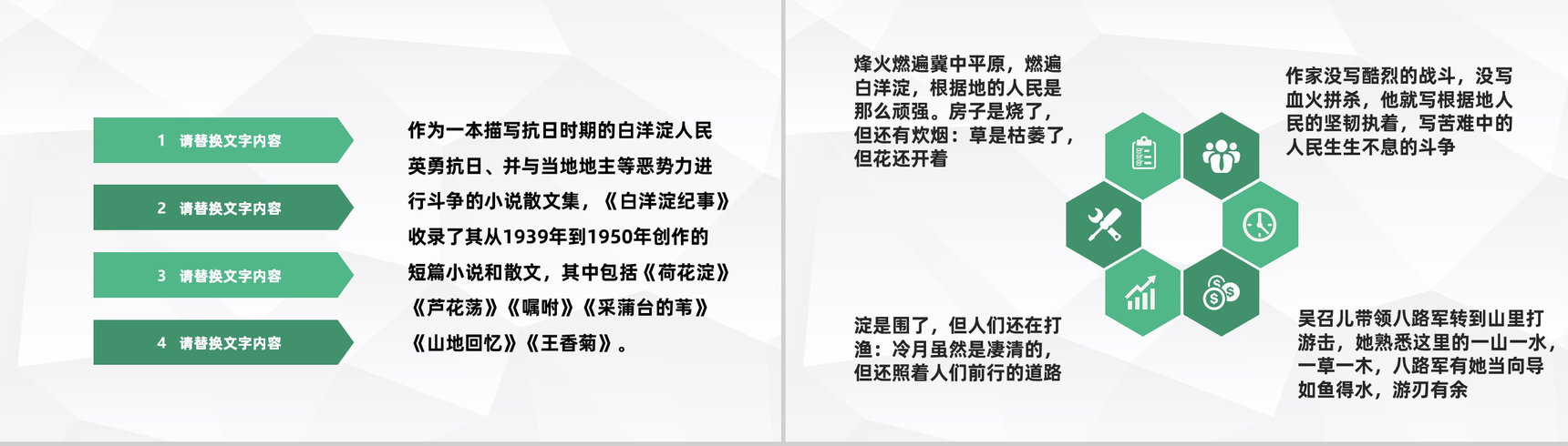 孙犁纪实类作品《白洋淀纪事》小说散文阅读赏析好书推荐PPT模板-3