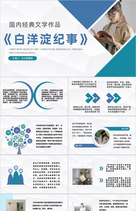 中国近代经典文学作品孙犁代表作《白洋淀纪