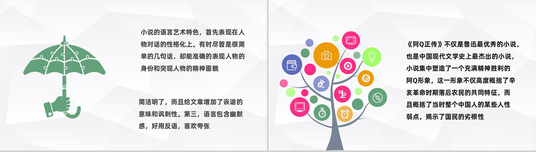 著名文学家鲁迅中篇小说《阿Q正传》现代文学作品鉴赏分析PPT模板-4