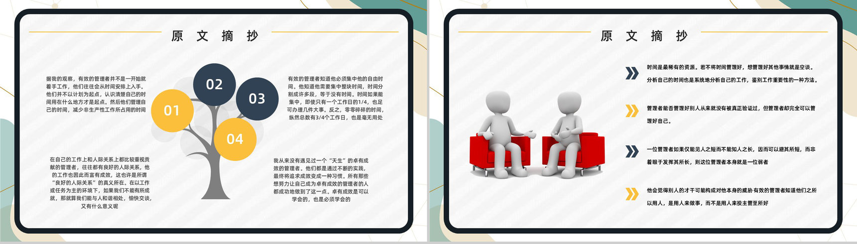 《卓有成效的管理者》管理学图书介绍导读管理内容学习培训PPT模板-4