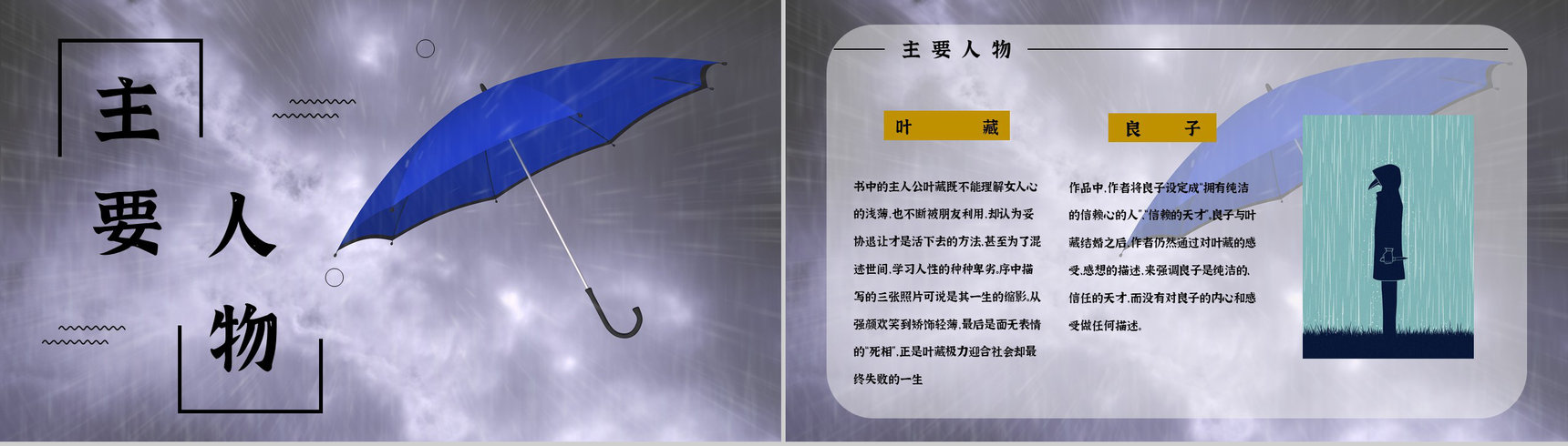 好书推荐之日本著名小说《人间失格》作品简介阅读体会心得分享会PPT模板-2