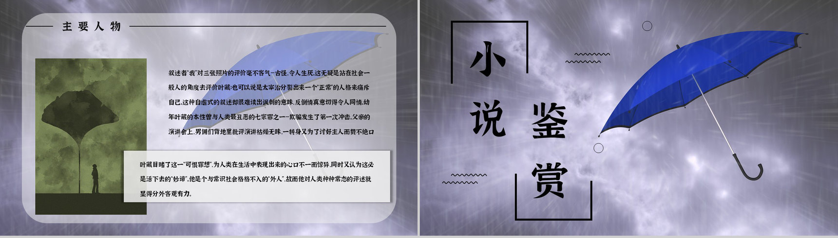 好书推荐之日本著名小说《人间失格》作品简介阅读体会心得分享会PPT模板-3