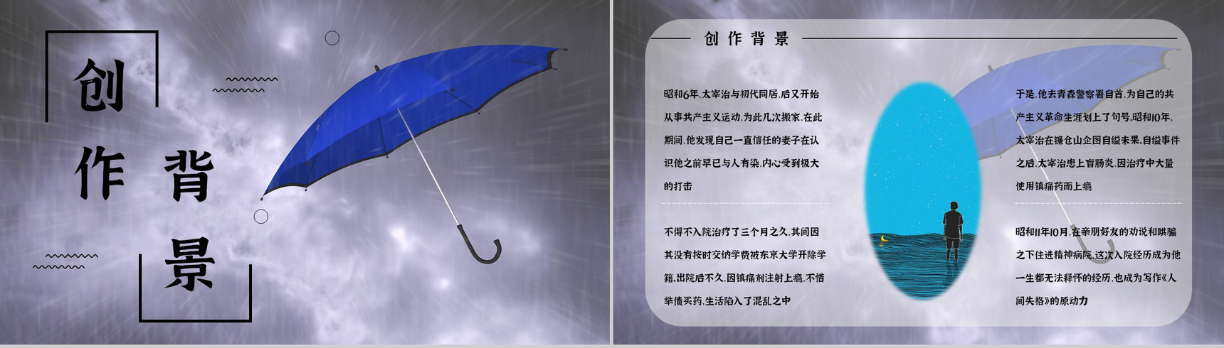 好书推荐之日本著名小说《人间失格》作品简介阅读体会心得分享会PPT模板-8
