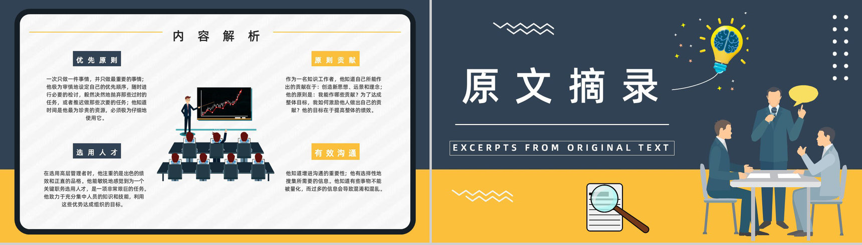 企业管理必读图书《卓有成效的管理者》员工读书心得笔记整理分享PPT模板-6
