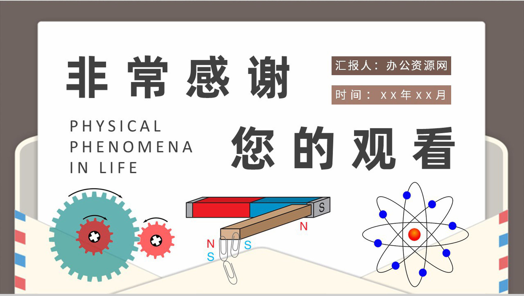 初高中物理知识学习总结生活中的物理现象实验报告PPT模板-9