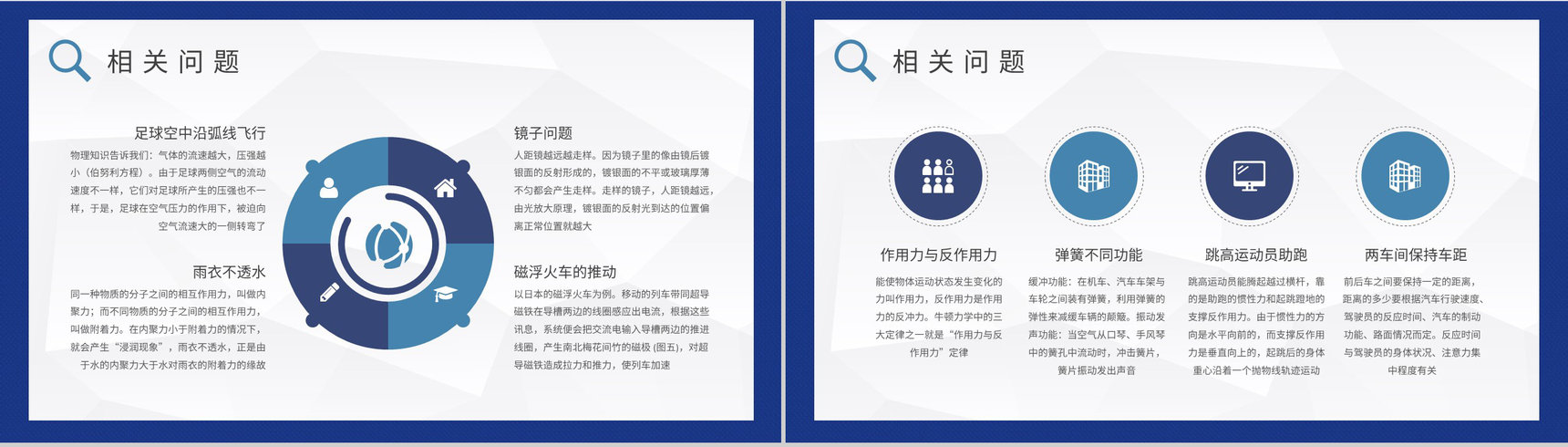 生活中的物理现象总结中学物理课程知识培训课件PPT模板-3
