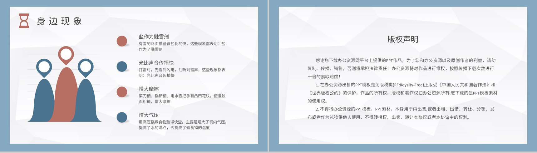 物理知识研究学习总结生活中的物理现象论文汇报演讲PPT模板-8