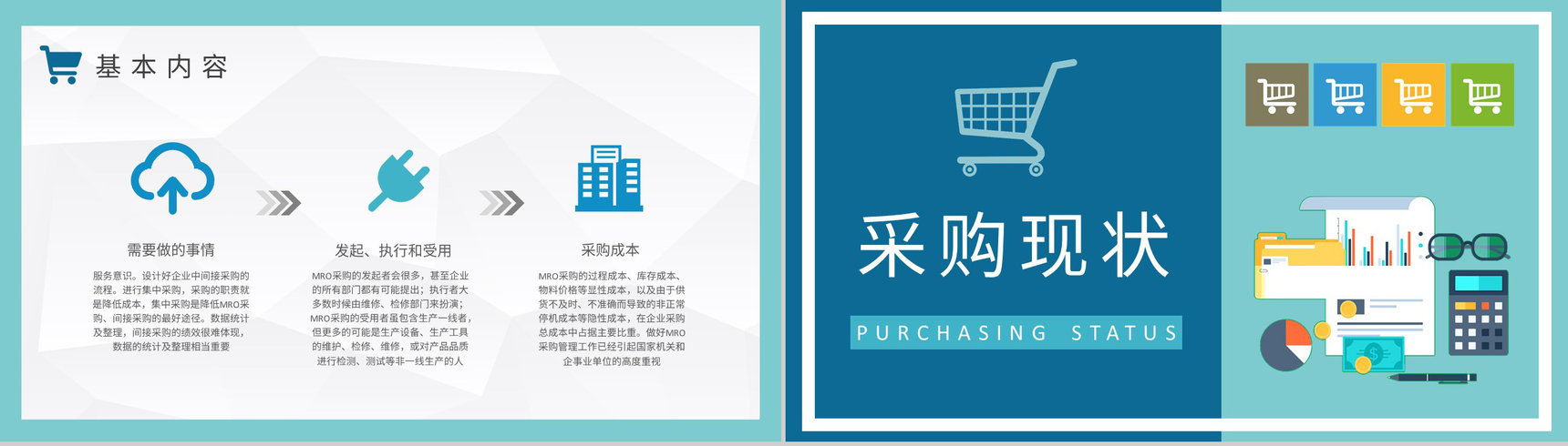公司采购管理方案汇报员工MRO采购工作总结PPT模板-5