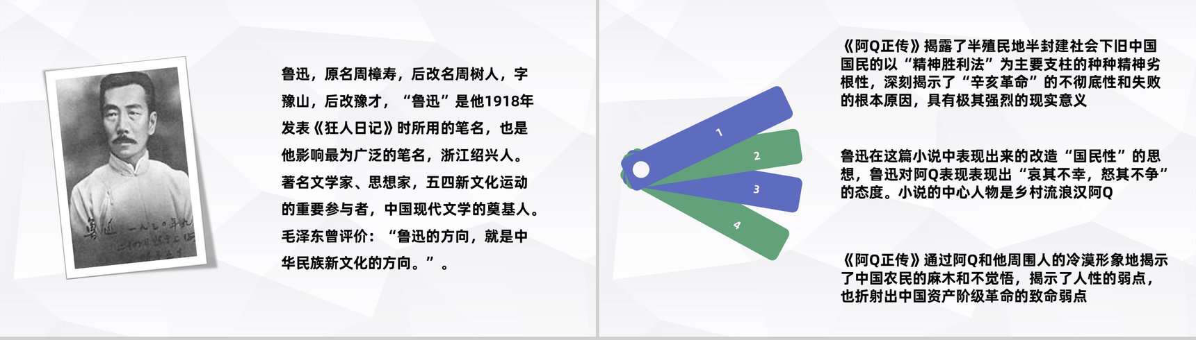 经典文学鲁迅小说代表作之一《阿Q正传》作品赏析摘抄读书交流分享PPT模板-7