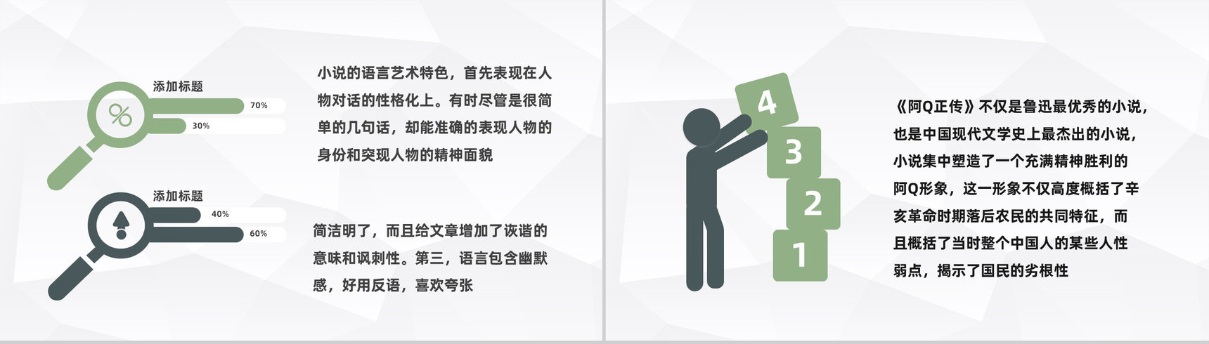 鲁迅著名文学作品《阿Q正传》读书心得摘要交流分享PPT模板-7