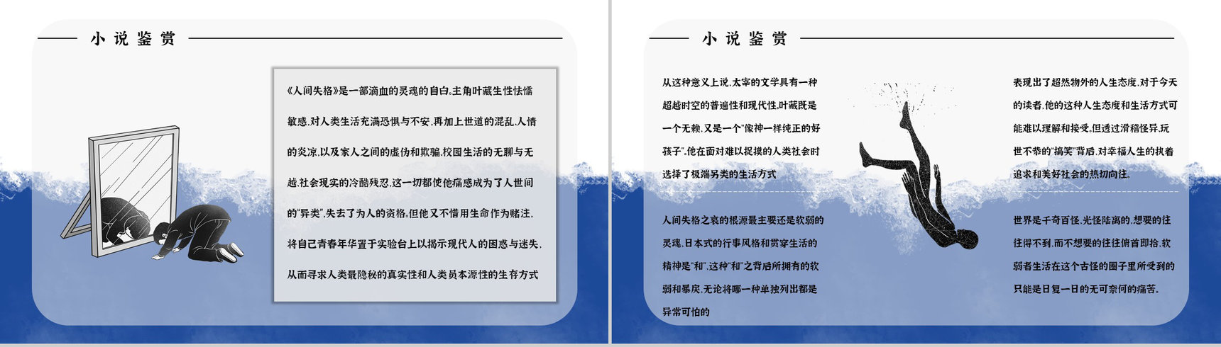 日本小说《人间失格》文学作品鉴赏读后感分享阅读体会交流PPT模板-4
