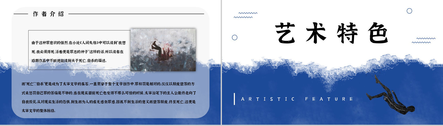 日本小说《人间失格》文学作品鉴赏读后感分享阅读体会交流PPT模板-8