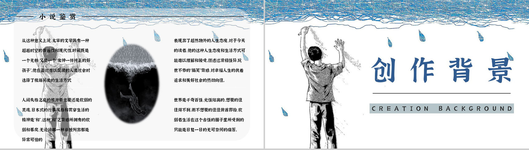 日本著名小说家太宰治所著《人间失格》作品导读好词好句摘抄赏析PPT模板-9