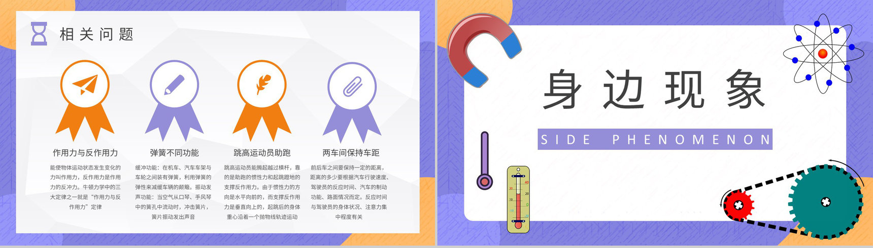 中学生关于日常生活中常见的物理现象实验报告总结PPT模板-6