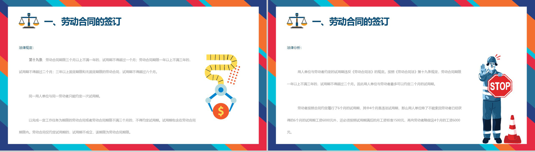 法律事务部劳动合同法案例分析PPT模板-3