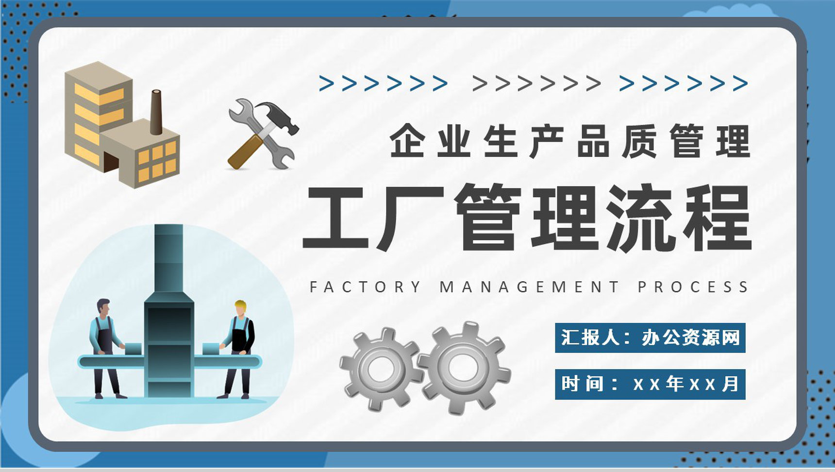企业生产品质管理工作方案工厂管理流程培训学习PPT模板-1
