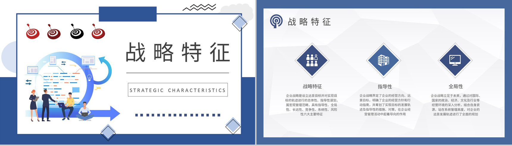 企业战略目标培训学习计划竞争战略知识总结PPT模板-6