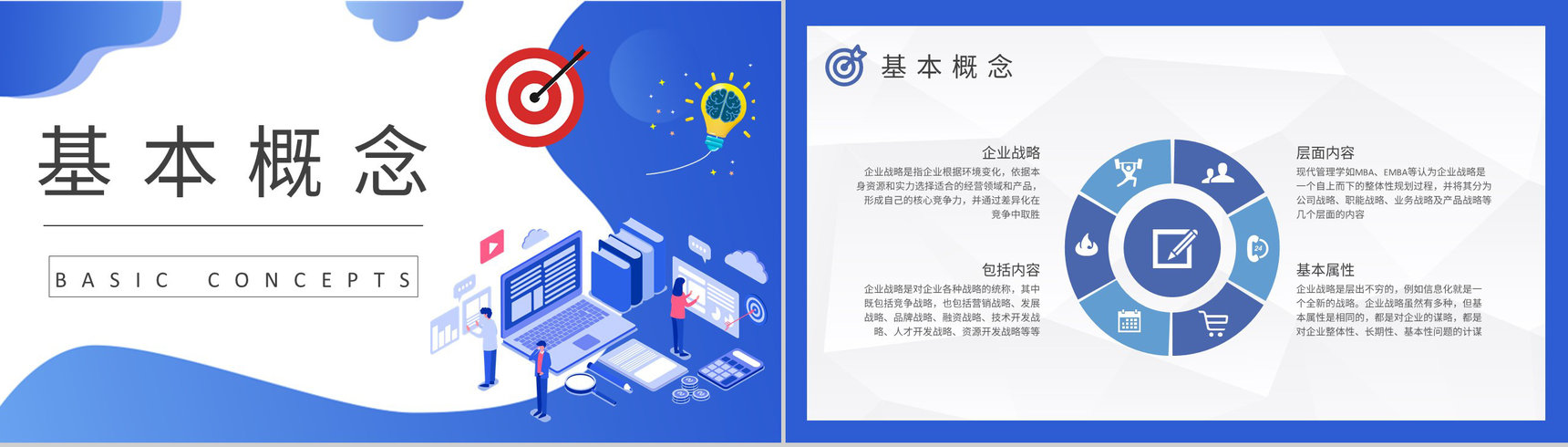 企业战略目标实施流程培训企业管理建设方案总结PPT模板-4