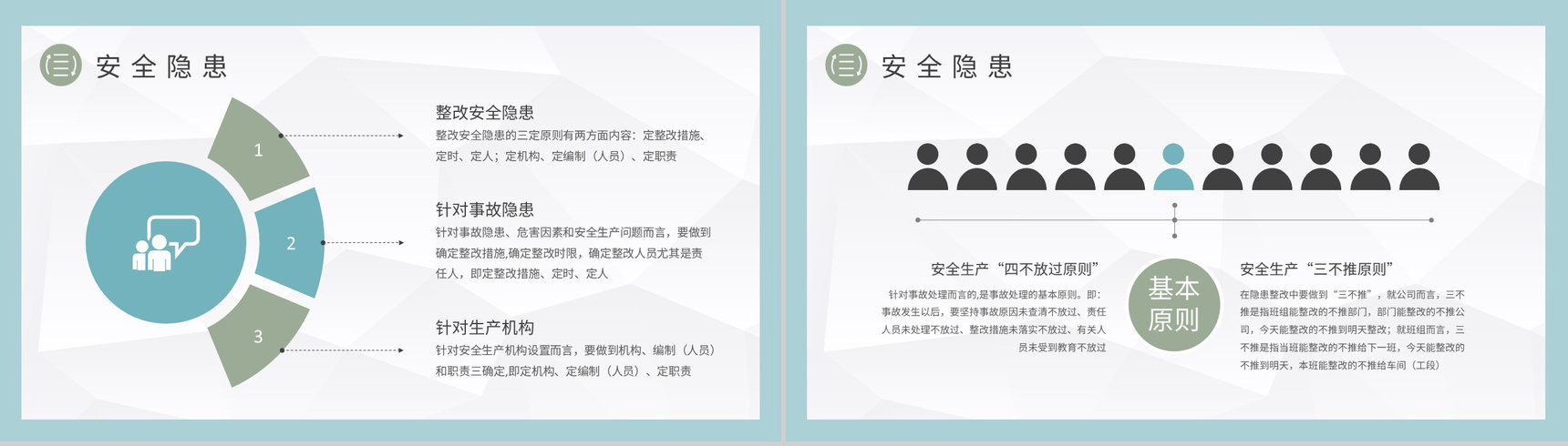 车间现场事故隐患排查工作汇报三定原则内容培训PPT模板-6