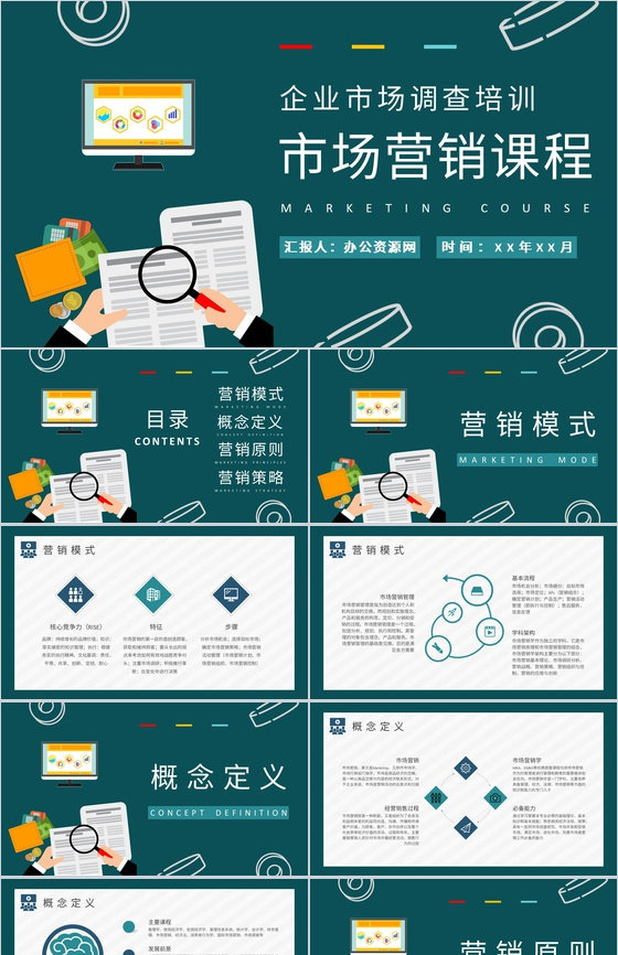 部门市场调查流程培训员工市场营销课程学习