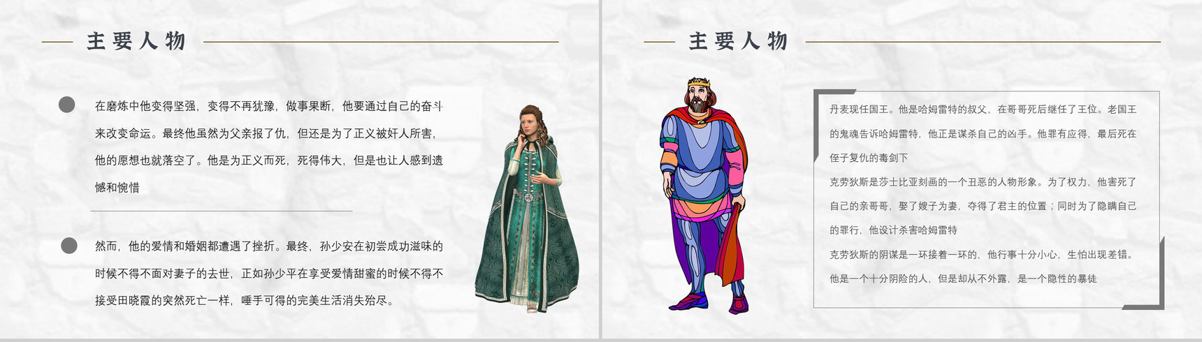 心得体会《哈姆雷特》内容简介读书分享PPT模板-8