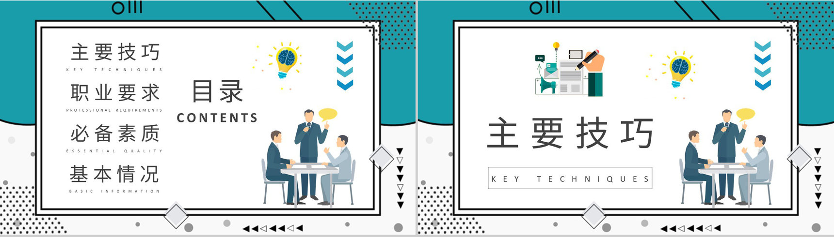 单位部门工作计划营销业务员岗位技能提升培训PPT模板-2