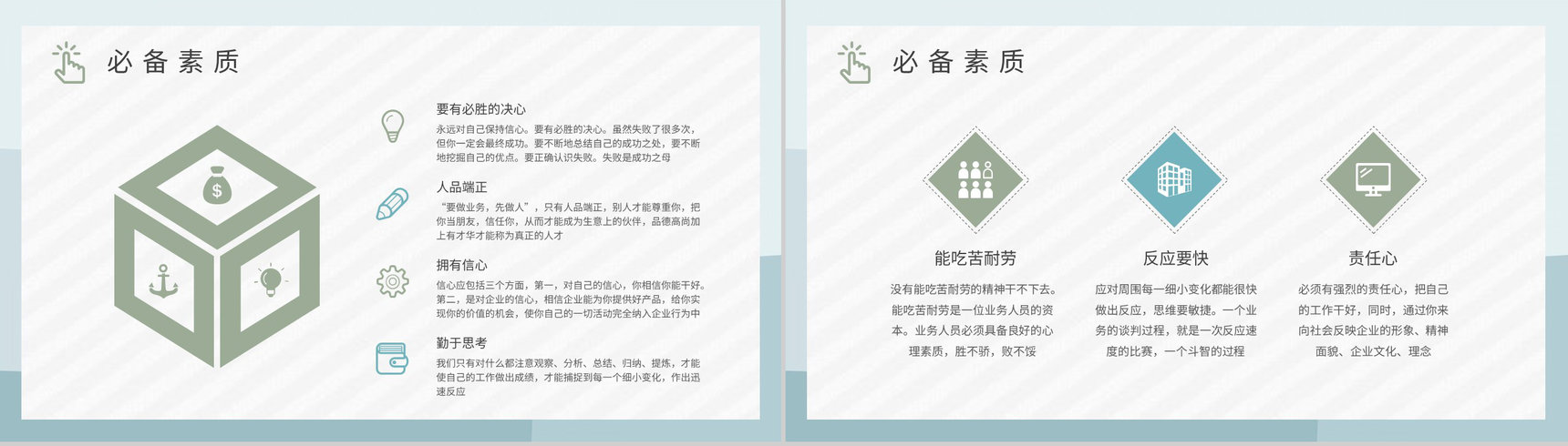 公司部门管理方案演讲广告业务员培训计划总结PPT模板-6