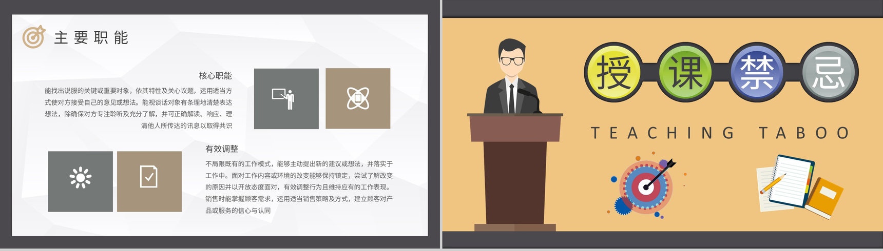 企业内训师培训管理计划讲师培训授课禁忌说明PPT模板-4