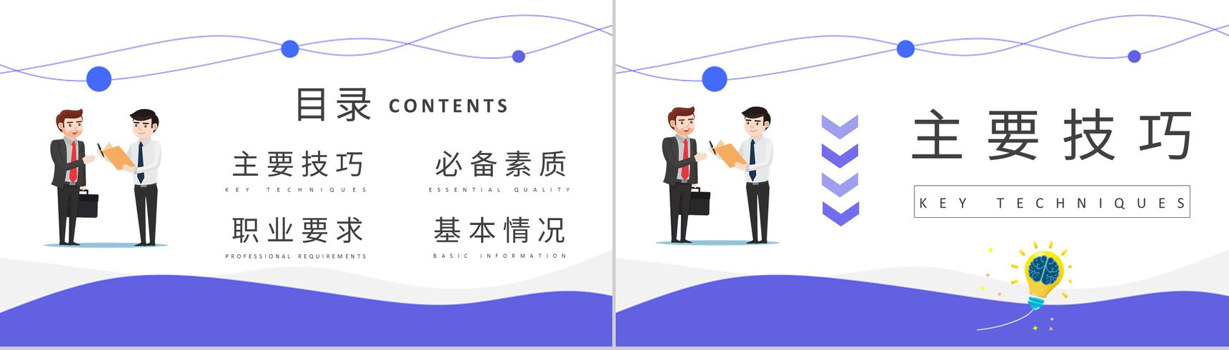 团队成员业务职责说明业务员销售技巧培训心得PPT模板-2