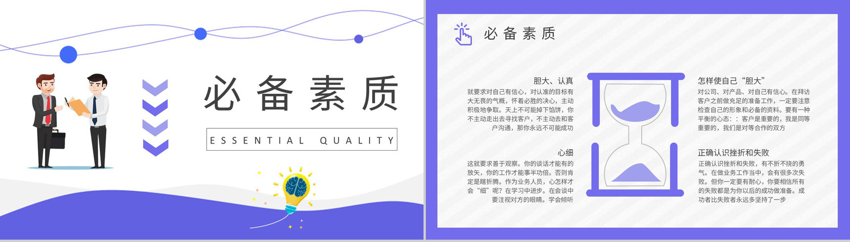 团队成员业务职责说明业务员销售技巧培训心得PPT模板-5