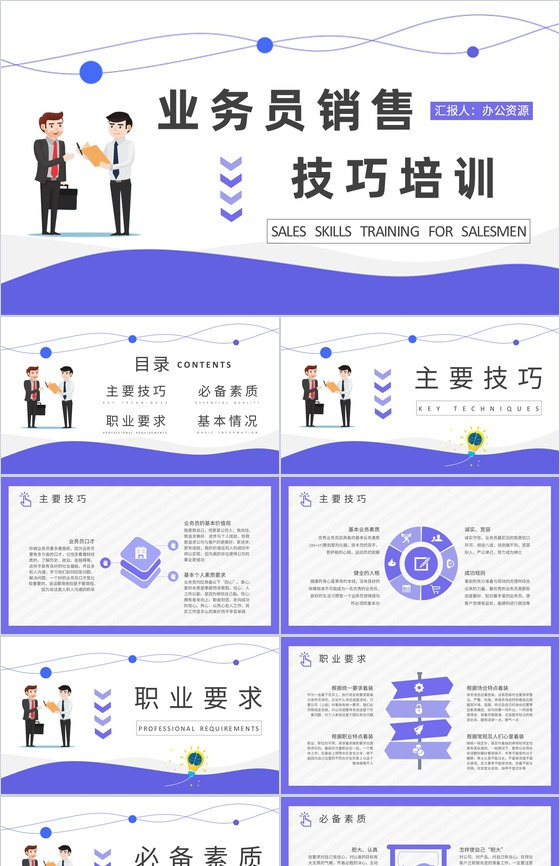 团队成员业务职责说明业务员销售技巧培训心