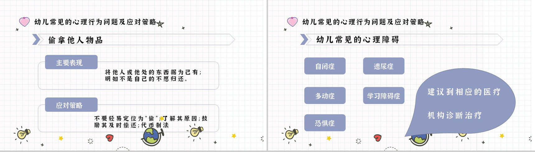 应对措施幼儿常见心理问题家长教育PPT模板-11