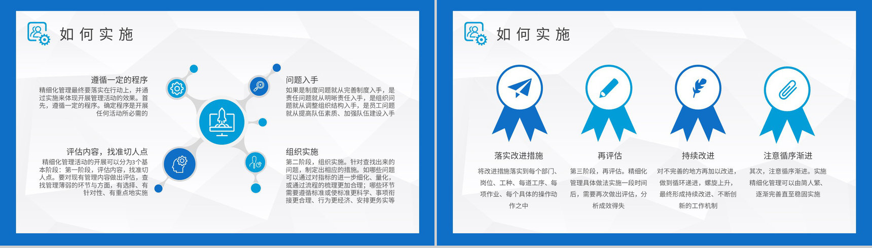 项目精细化管理知识总结部门建设工作标准化管理实施计划PPT模板-3