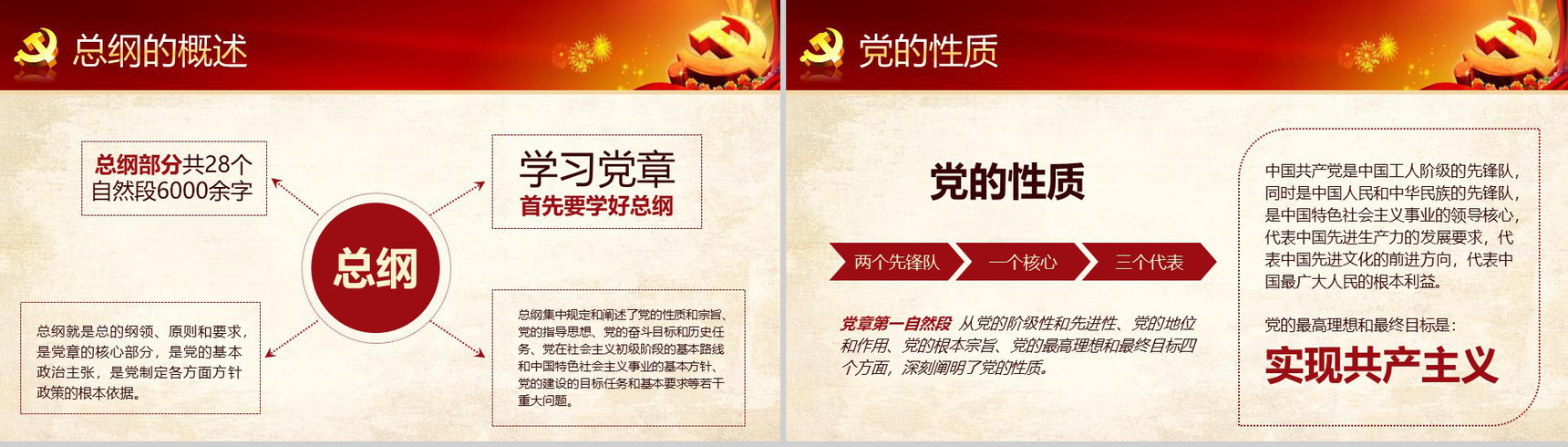 中国共产党章程新党章党课学习PPT模板-9