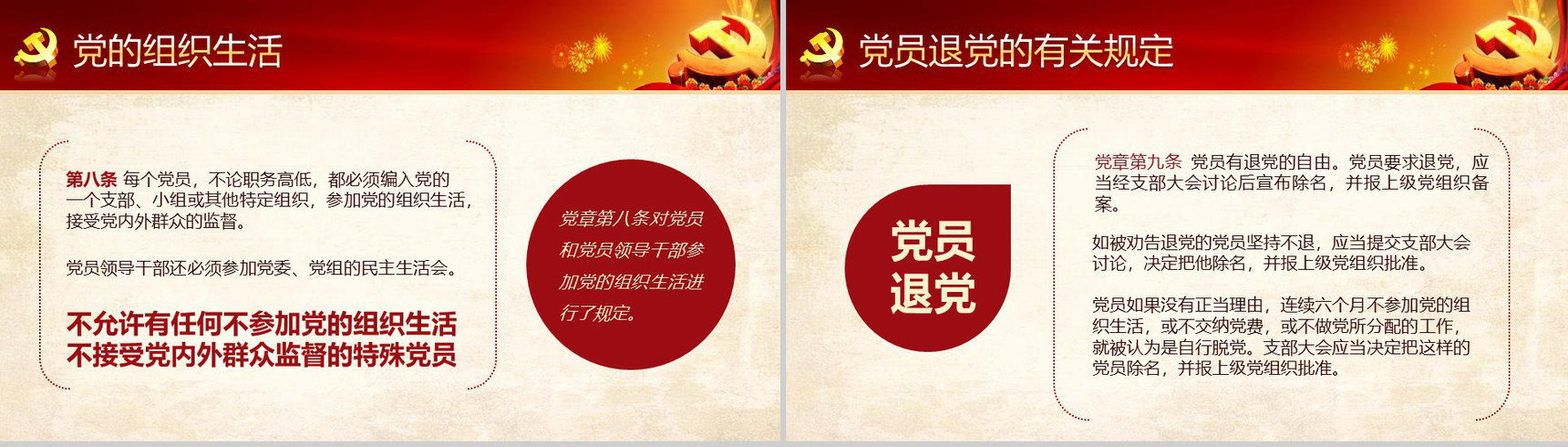 中国共产党章程新党章党课学习PPT模板-21