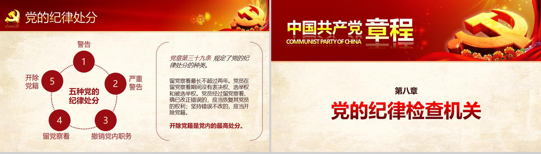 中国共产党章程新党章党课学习PPT模板-31