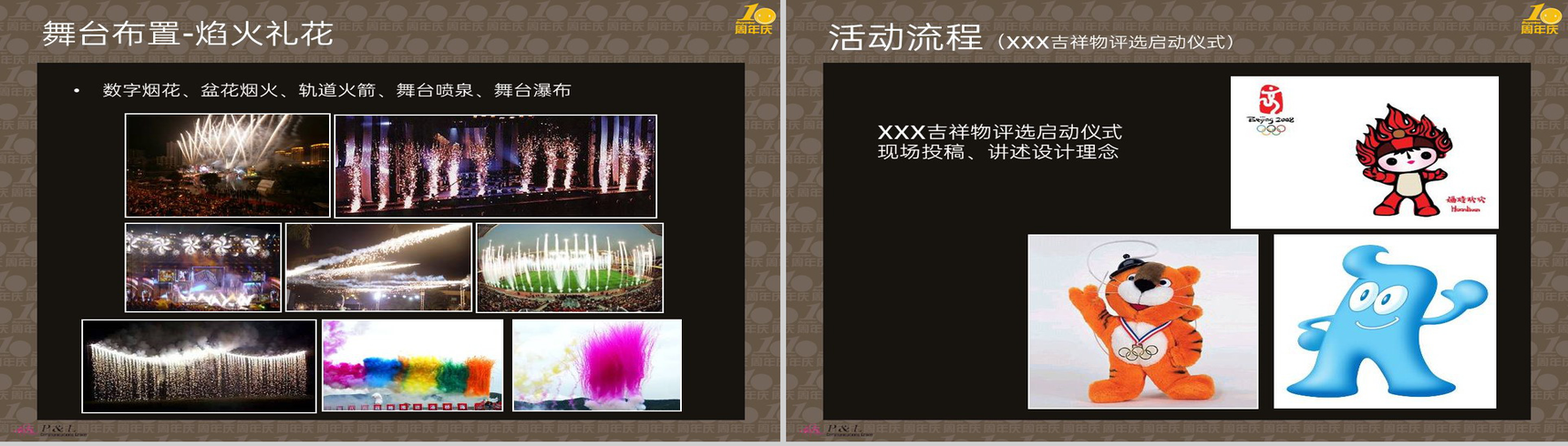 棕色简约风企业创立十周年庆典活动流程策划方案PPT模板-13
