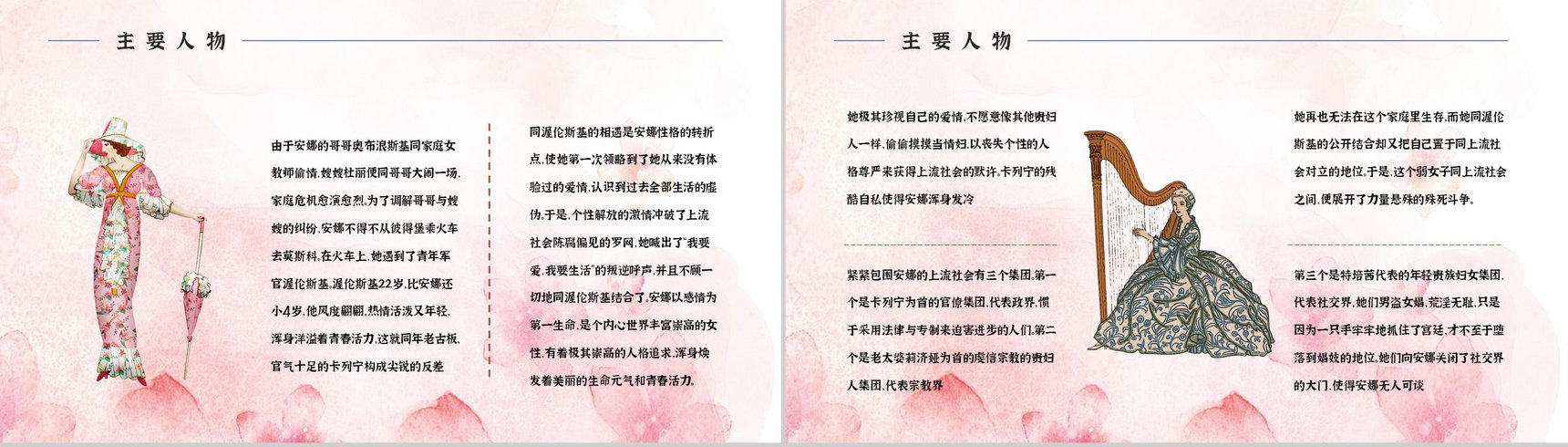俄国文学巨著《安娜卡列尼娜》小说介绍艺术特色鉴赏分析通用PPT模板-11