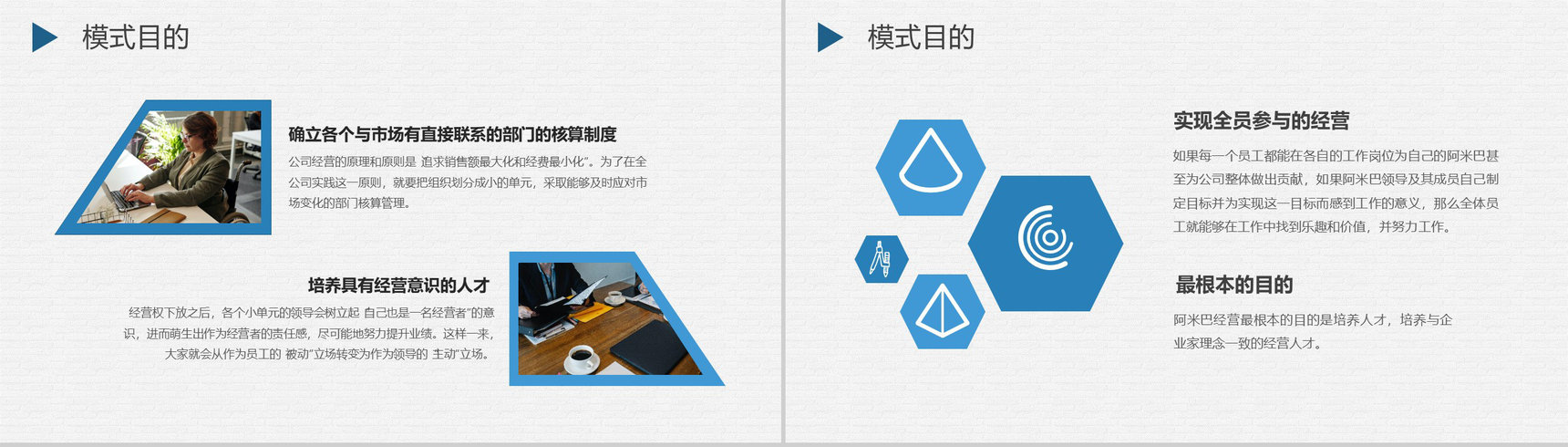 公司矩阵式管理方案汇报阿米巴经营模式案例学习PPT模板-3