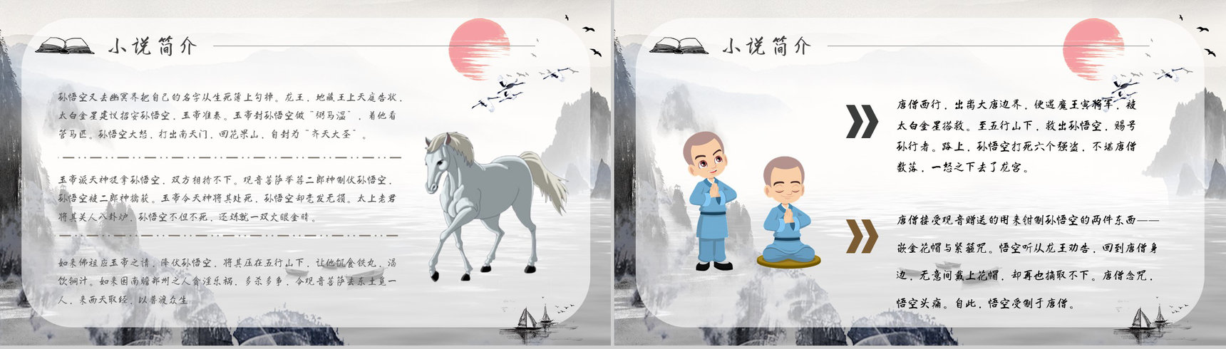 读书笔记《西游记》作者简介名著片段赏析PPT模板-3