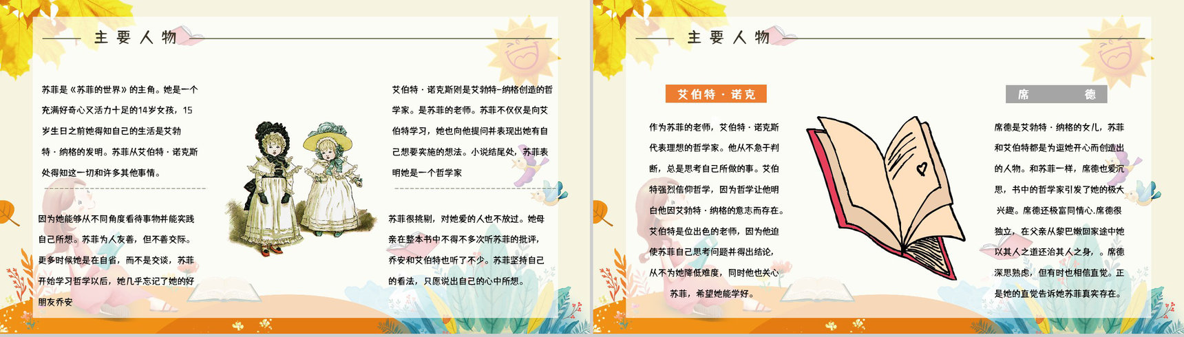 国外知名畅销书籍《苏菲的世界》作品简介经典片段摘抄赏析课件PPT模板-7