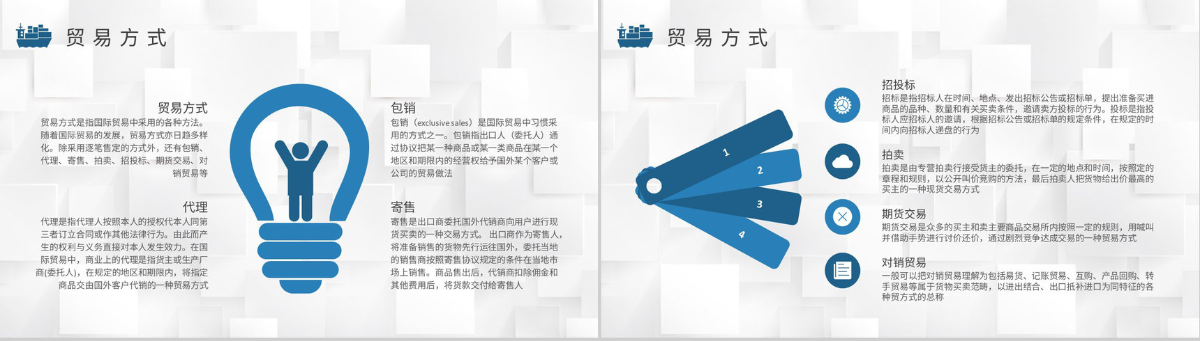 出口贸易流程内容介绍进口报关流程知识学习PPT模板-3