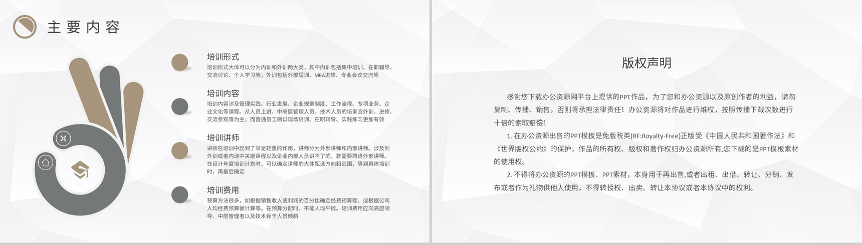 公司年度安全培训计划方案汇报员工教育培训心得PPT模板-8