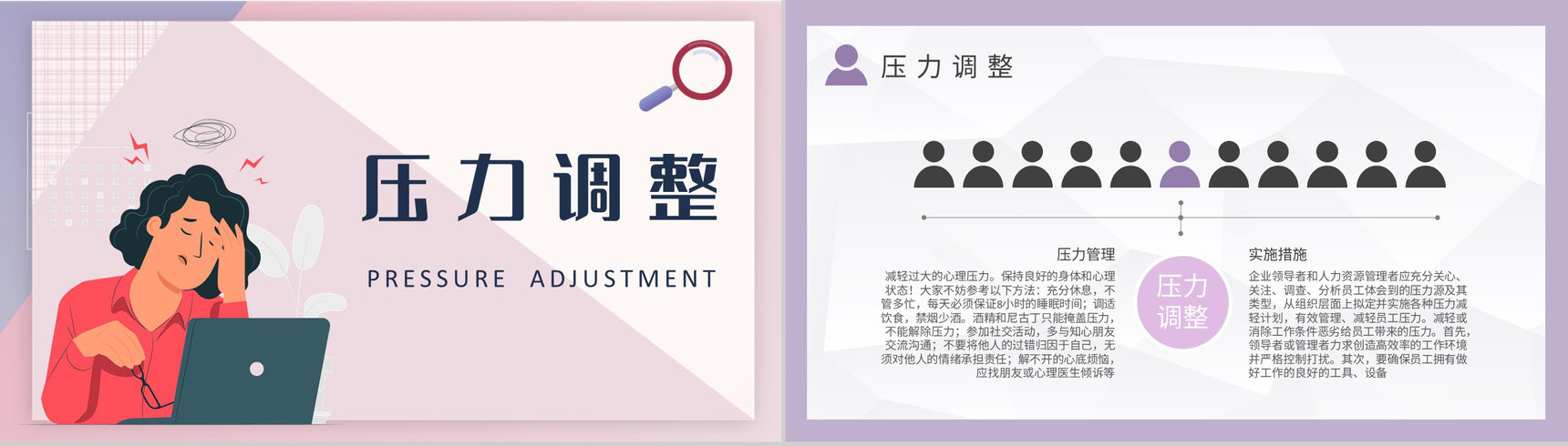 企业员工心理减压方案情绪与压力管理培训讲座心得PPT模板-7