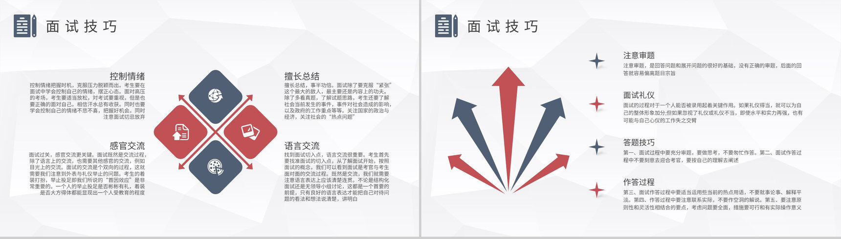 考公面试流程介绍公务员面试技巧与方法培训总结PPT模板-4