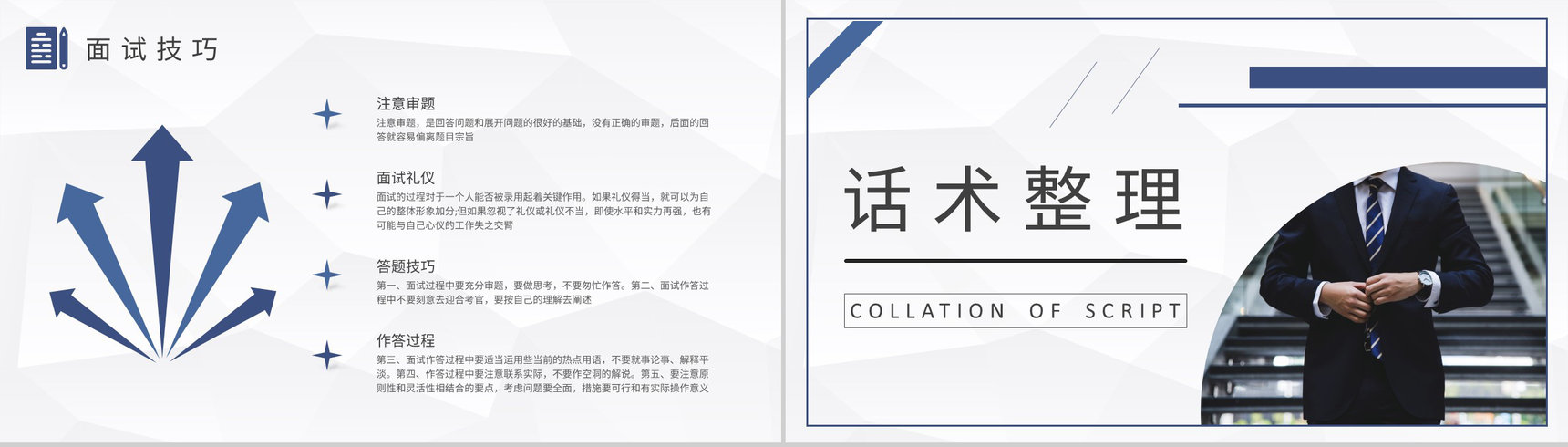 考公知识培训课件公考员面试技巧和注意事项说明PPT模板-6